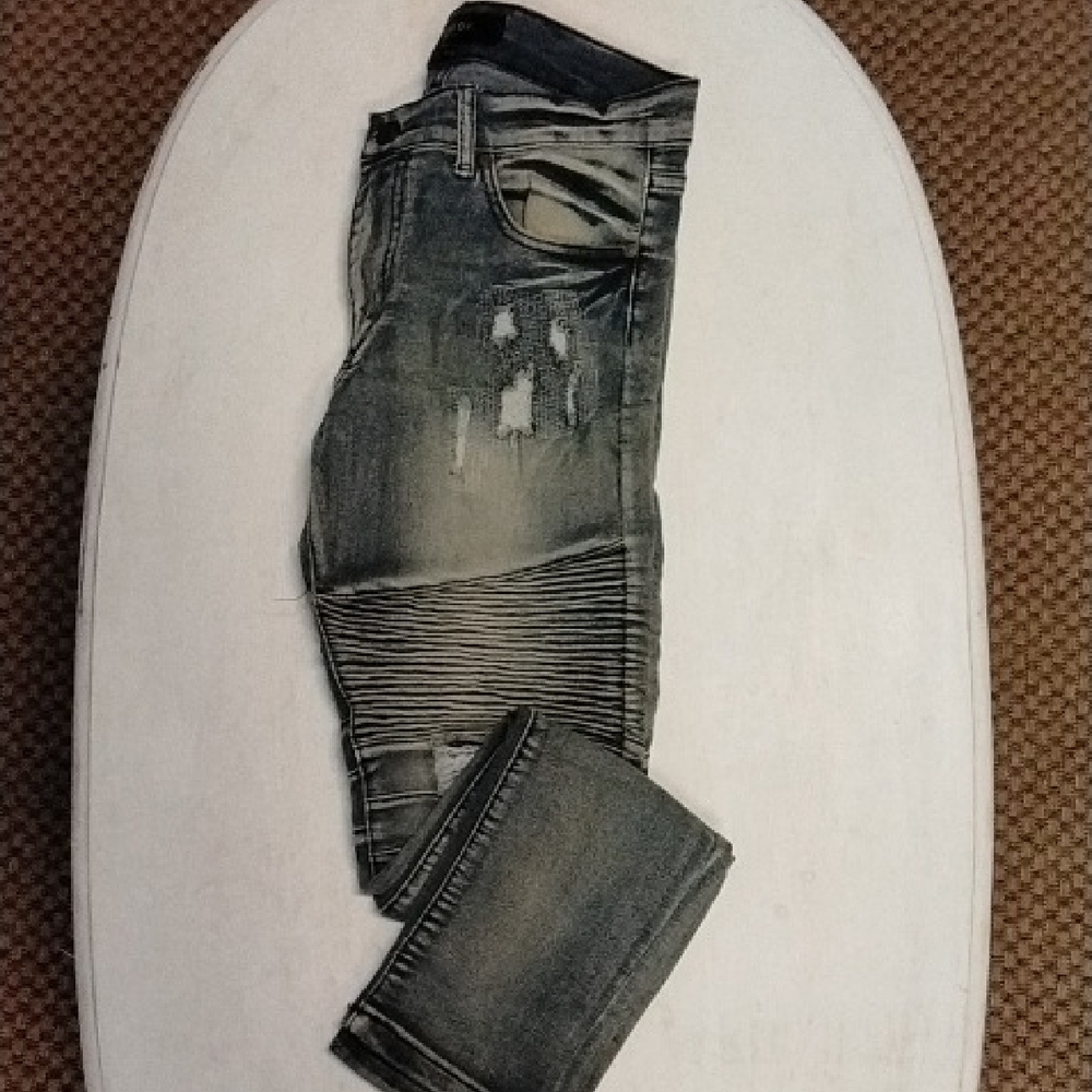 Reason Brand Faded Denim Jeans
